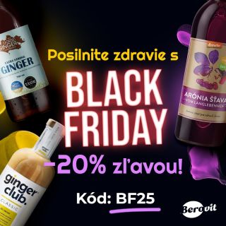 🔥BLACK FRIDAY je tu🔥 Najvyššia zľava roka práve štartuje! -20% na VŠETKO s kódom BF25 Doprajte svojmu telu dávku zdravia💪...